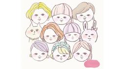 神奈川県大和市の美容サロン「Atelier 145 bankan」様イラスト各種。