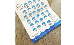 佐賀県佐賀市の美容室「ラッコのおひるね」様三つ折りカードデザイン。