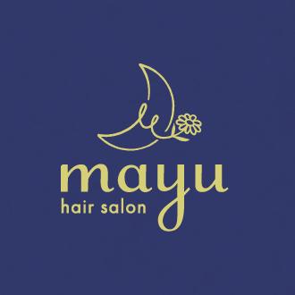 神奈川県鎌倉市の美容室、「mayu hair salon」様ロゴデザイン。