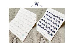 京都府宇治市の美容室、「Rucca」様スタンプカードデザイン。