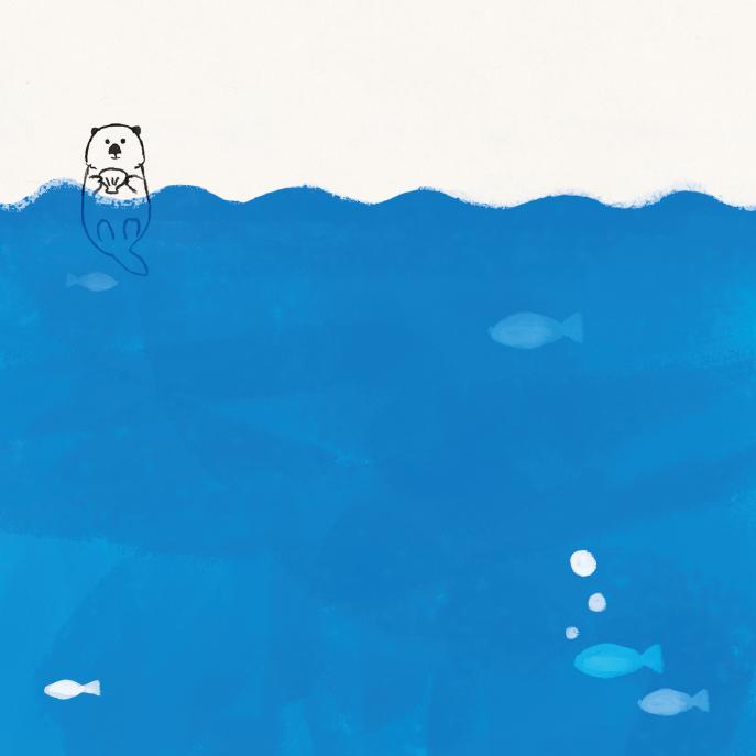 佐賀県佐賀市の美容室様三つ折りカードイラスト。