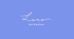 神奈川県横須賀市の美容室「Luno  hair&mellow」様、グラフィックデザイン。