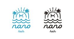 神奈川県秦野の美容室、「nano hair」様グラフィックデザイン。
