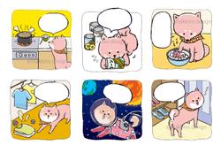 冊子のコラムイラスト。