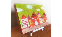 アクリルガッシュで作画した、アナログイラスト。