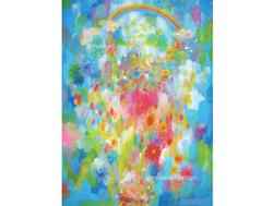 アクリルガッシュで作画した、アナログ動物イラスト。