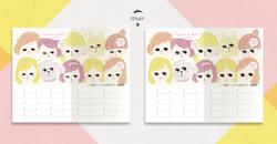 長野県千曲市のマツエクサロン、「make up salon shiro」様スタンプカードデザイン。