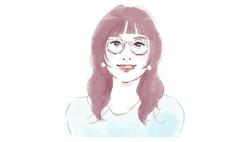 神奈川県鎌倉市の美容室、「mayu hair salon」様、オーナー様似顔絵。