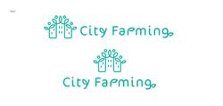   ビルの中でいちご狩りができる、「City Farmimng」事業のロゴとイラスト