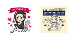 神奈川県厚木市の美容室様印刷物イラスト。