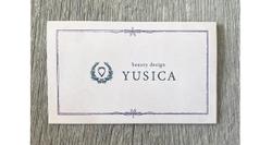 埼玉県所沢市の美容室「YUSICA」様印刷物デザイン。