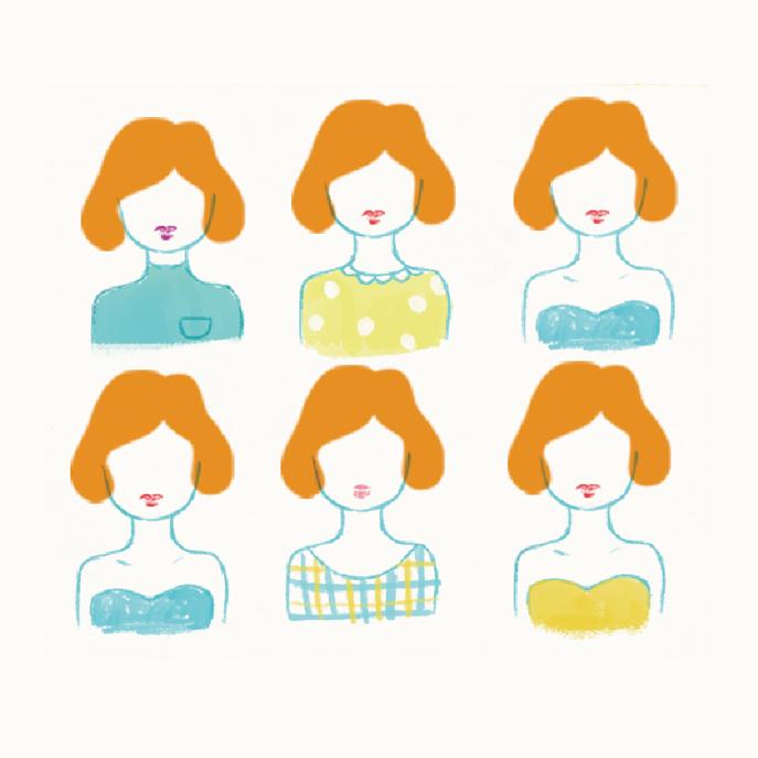 フリーランス美容師 S様カードイラスト。