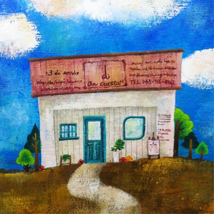 神奈川県横浜市の美容室様イラスト。